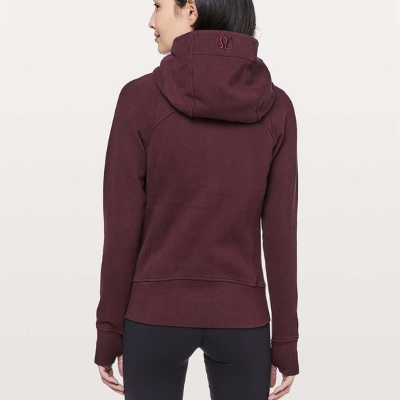 Lululemon Scuba Hoodie Sz 6 Light Cotton Fleece Dark Adobe EUC - Picture 3 of 14